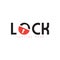 Creative lock logotype design, vector illustrator