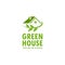 Creative logo design concept related to House Gardening, Landscaping Green House or Ecological Living Style