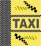 Creative logo taxi