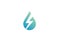 Creative Logo water drop and lightning icon eco, water electricity