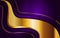 Creative luxury navy purple and golden lines background design