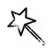 A creative magic wand distressed icon