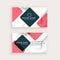 Creative marble texture business card design