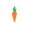 Creative and modern sweet carrot for fruit, vegetable and restaurant logo design vector editable on white background