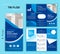 Creative Modern trifold business Leaflet brochure template. Corporate minimalist folding layout. Creative Flyer template flat desi
