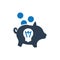 Creative Money Saving Icon