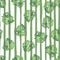 Creative monstera leaves tropical seamless pattern. Embroidery palm leaf endless wallpaper