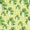 Creative monstera leaves tropical seamless pattern. Embroidery palm leaf endless wallpaper