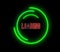 Creative neon loading circles. Colorful abstract light, bar of loading, HUD