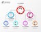 Creative organization chart. Infographic design template. Vector