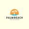 Creative palm beach logo design