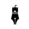Creative pen with castle fortress logo vector icon illustration design. suitable for business, education and author logo