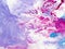 Creative pink and violet abstract hand painted background, marble texture