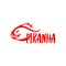 Creative Piranha logo design Vector Art Logo