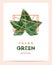 Creative poster for \'think green\'