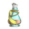 Creative Potion Glass Bottle Phial Color Vector