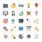 Creative Process Flat Vector Icons Set