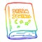 A creative rainbow gradient line drawing cartoon dream journal