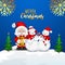 Creative realistic illustration with snow ball and santa clous