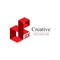 Creative Red Impossible Design Logo Template