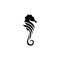 creative seahorse logo icon. Seahorse icon and symbol vector illustration