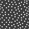 Creative seamless mosaic square pattern. Dark decorative background. Black and white digital design