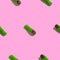 Creative seamless pattern with jelly finger zombie on pink background. Halloween abstract background