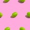 Creative seamless pattern with watermelon candy on pink background. Candy abstract background