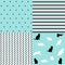 Creative seamless patterns and prints set