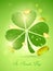 Creative Shamrock leaf for St. Patrick\'s Day celebration.
