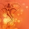 Creative shiny illustration of Hindu Lord Ganesha.