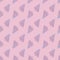 Creative shuttlecock seamless pattern on pink background