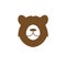 Creative simple Bear head logo
