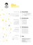 Creative simple cv template with yellow