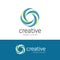 Creative simple design windmill logo.