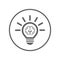 Creative, Smart Ideas Icon / gray vector