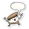 A creative smore cartoon and speech bubble sticker