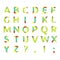 Creative spectral alphabet of geometric paper