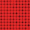 Creative steampunk seamless texture design. Clockwork gears vector infinite cogwheel pattern on red background