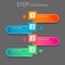 Creative step infographic template for presentation,vector illustration