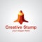 Creative stump vector logo design