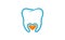Creative Teeth Heart Inside Logo