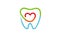 Creative Teeth Heart Inside Logo