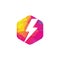 Creative Thunder bold Concept power Logo Design