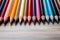 Creative tools Collection of colorful school pencils in diverse hues