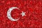 Creative TURKEY national flag