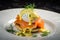creative twist on Eggs Benedict with a layer of smoked salmon and a sprinkle of dill on top of the perfectly poached egg