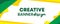 Creative and unique green, yellow banner design abstract vector