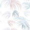 Creative universal floral background in tropical style. Hand Drawn textures with palm leaves.