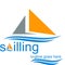 Creative vector design of a sailing yacht and business